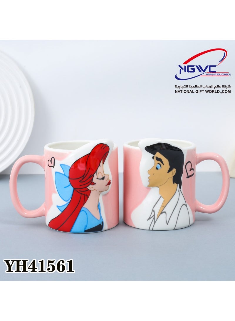 NATIONAL GIFT WORLD COMMERCIAL Two cups for Princess Ariel and Prince Eric - Image 2