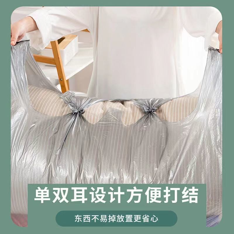 Moving Packing Storage Bag Silver Large 5 Thick Clothing Logistics Packing Super Large Capacity Portable Plastic Bags - Image 4