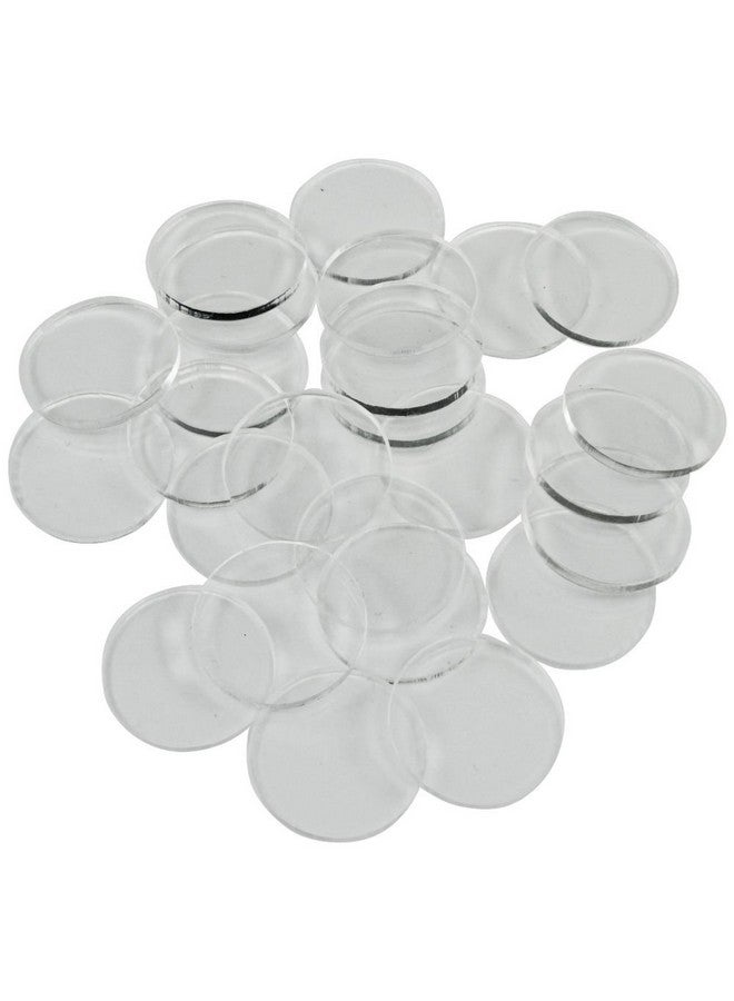 LITKO Clear Miniature Bases, Circular .75 Inch, 1.5mm Clear (25) - Image 1