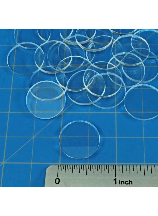 LITKO Clear Miniature Bases, Circular .75 Inch, 1.5mm Clear (25) - Image 2