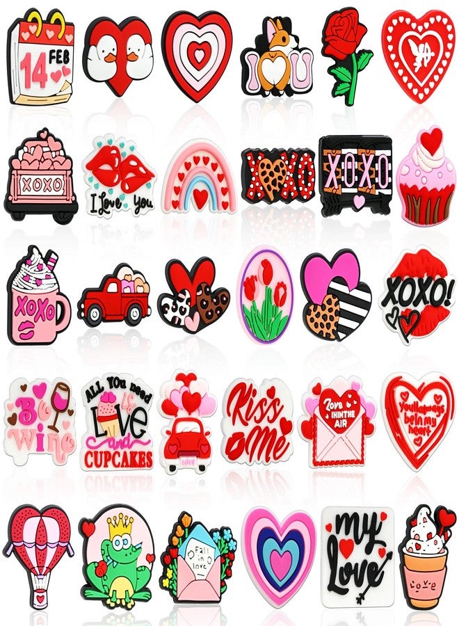 Gibleitz Valentine's Day Focal Beads Bulk 30PCS Different Silicone Love Focal Beads for Pens/Necklace/Keychains/Bracelets Valentine's Day Gifts - Image 2