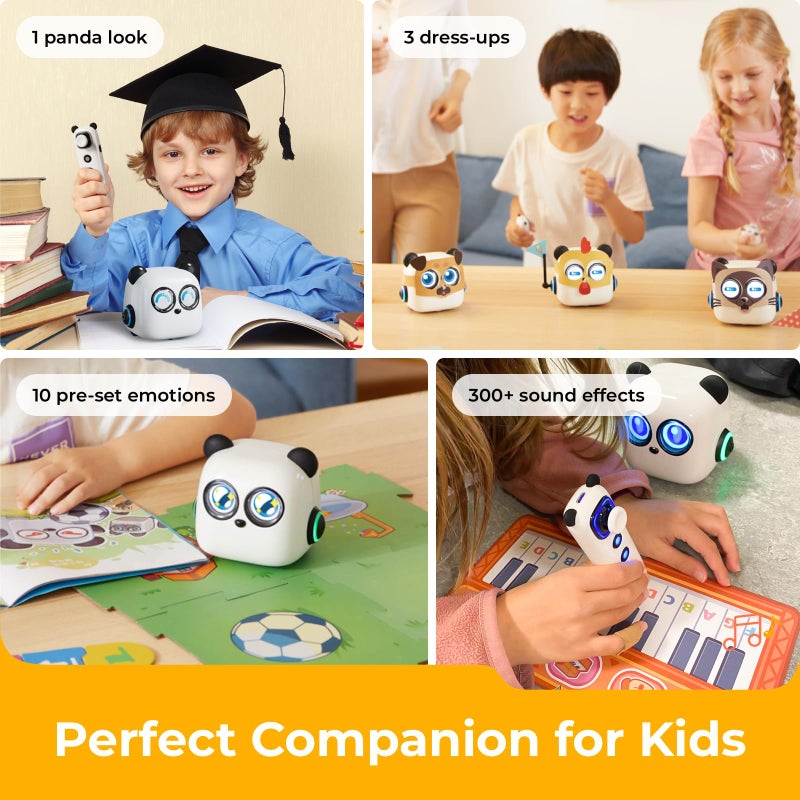 Makeblock Makeblock mTiny Robot Toys for Kids 3-5 Years Old, Remote Control Interactive Emo Robot, Screen-Free Coding Robot for Kids with Programming Card, Gift for Boys and Girls Age 3+  - Image 4