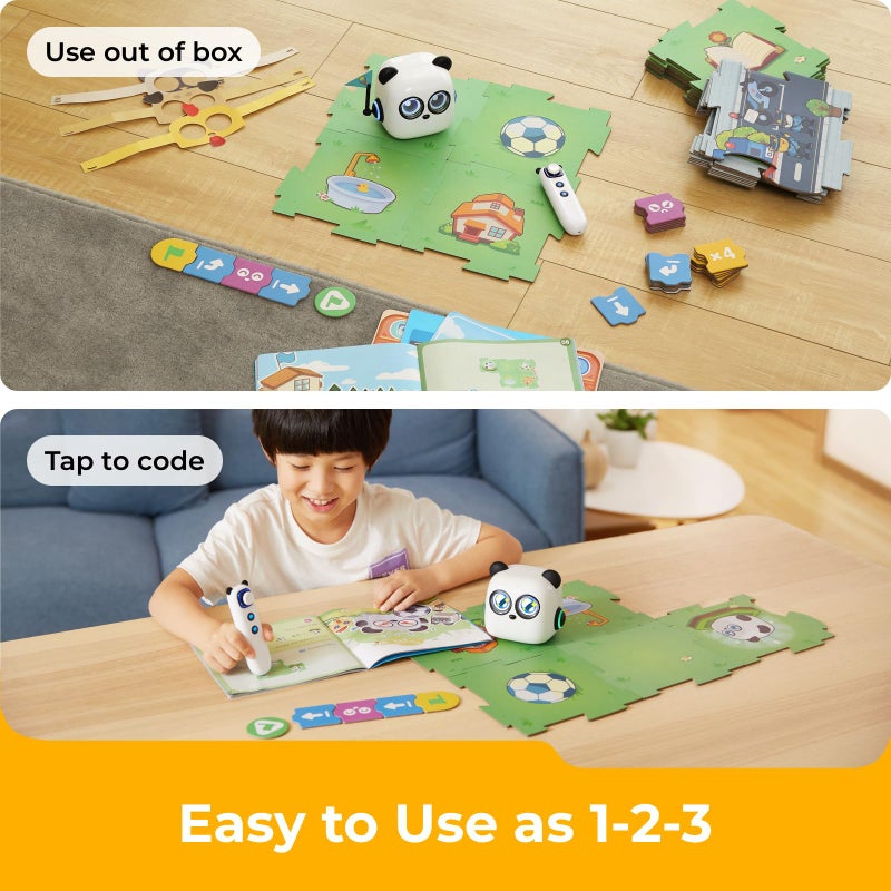 Makeblock Makeblock mTiny Robot Toys for Kids 3-5 Years Old, Remote Control Interactive Emo Robot, Screen-Free Coding Robot for Kids with Programming Card, Gift for Boys and Girls Age 3+  - Image 3