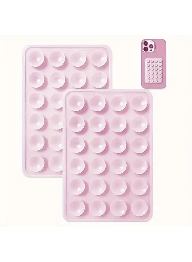 حامل هاتف من السيليكون الأبيض المقاوم للماء مع كوب شفط، قاعدتان لاصقتان، حامل أصابع للتصوير الذاتي والفيديو لهواتف iPhone وAndroid - Image 2