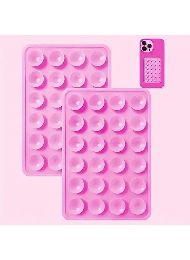 حامل هاتف من السيليكون الأبيض المقاوم للماء مع كوب شفط، قاعدتان لاصقتان، حامل أصابع للتصوير الذاتي والفيديو لهواتف iPhone وAndroid - Image 4