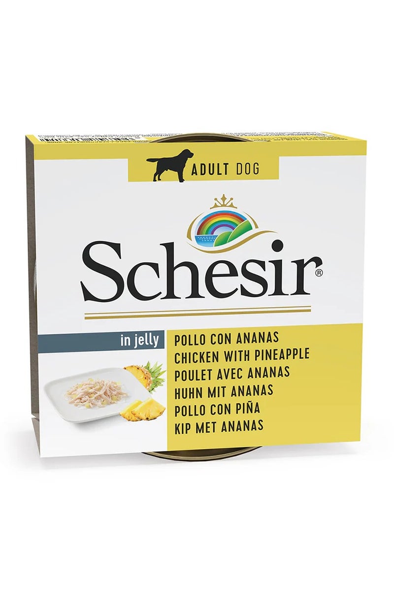 شيسر طعام الكلاب الرطب من شيسير في علبة جيلي - دجاج مع أناناس 150 جم، 5 قطع - Image 2
