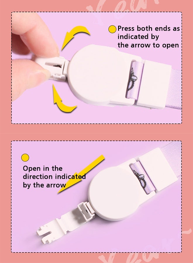 Lemon 2 PCS Anime Badge Card Holder with Lanyard, Retractable Badge Reel, ID Credit Card Holder Purse Pouch with Lanyard Durable Card Case Neck Pouch Wallet Anime Keychain for Students Teens  - Image 5