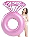 Jasonwell Inflatable Diamond Ring Pool Float Engagement Ring Bachelorette Party Float Stagette Decorations Swimming Tube Floaty Outdoor Water Lounge Floats for Adults - Image 3