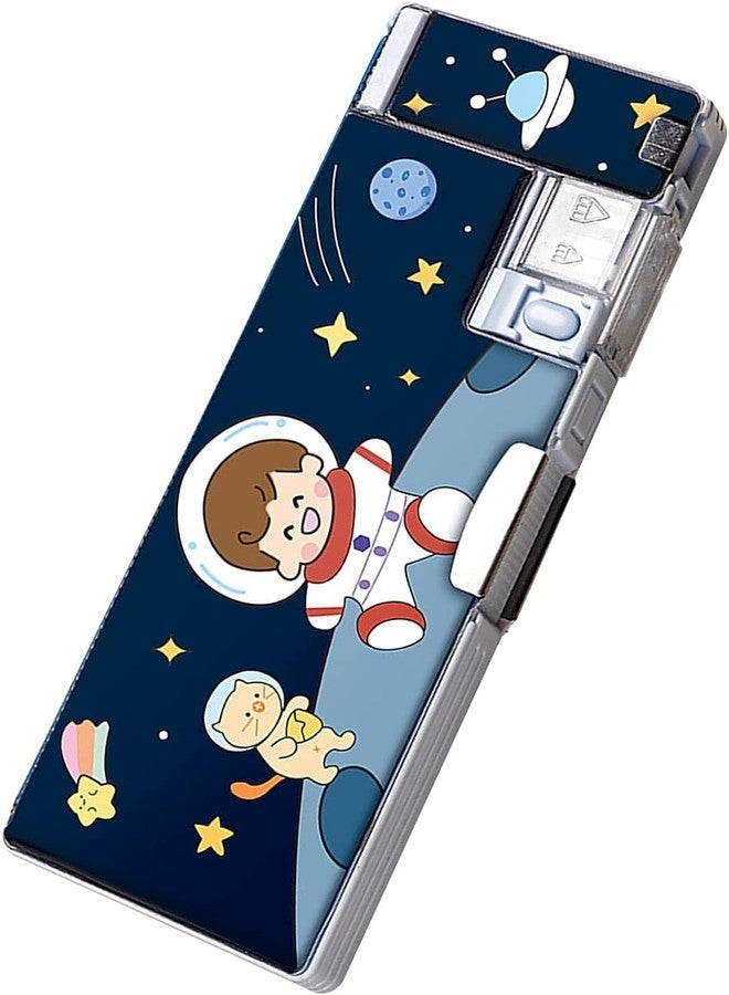 Ranjkri Magical Multifunctional Cute School Pencil Box for Girls, Space Compass Box for Boys, Aesthetic Stationary Items for Kids, Magnetic Pencil Box, Best Gifts (Space Compass Box New 00) - Image 1