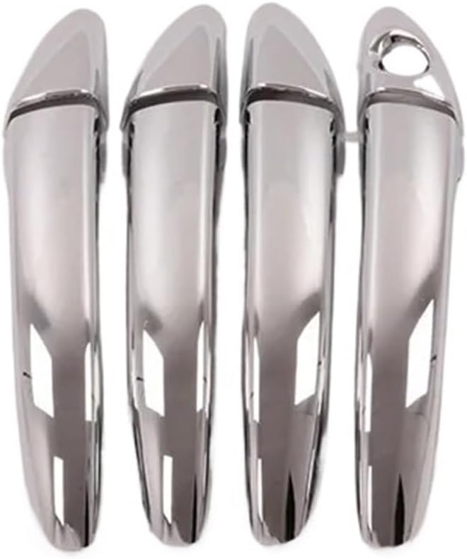 QASULER Chrome Car Door Handle Cover Trim for Hyundai I10 - Image 2