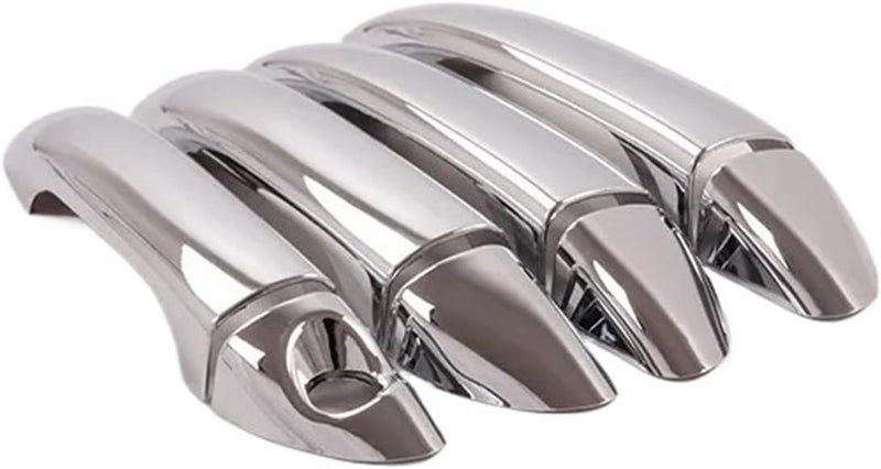 QASULER Chrome Car Door Handle Cover Trim for Hyundai I10 - Image 3