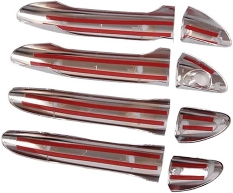 QASULER Chrome Car Door Handle Cover Trim for Hyundai I10 - Image 4
