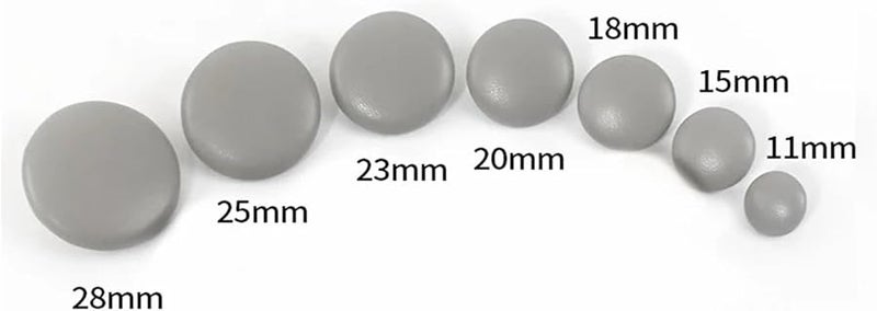 أزرار مغطاة بالجلد 200 قطعة 25 مم أزرار خياطة مستديرة للقمصان والحرف اليدوية - Image 5