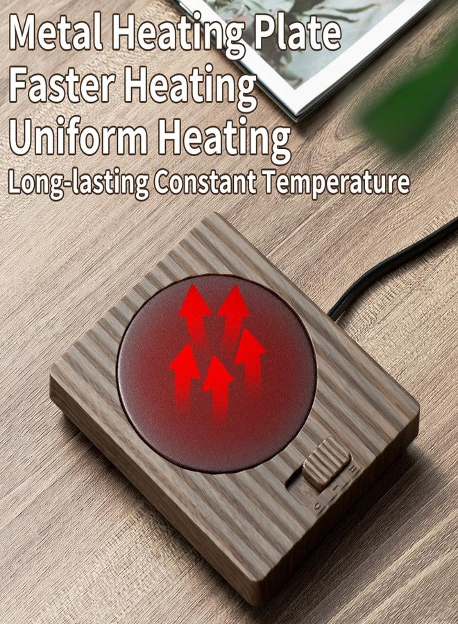 suntchen Coffee Mug Warmer - Fastest Heating Cup Warmer for Office Desk Accessories with Metal Heating Panel & 2 Temperature Settings for Coffee, Cocoa, Milk, Tea & Candles (Matcha) - Image 3