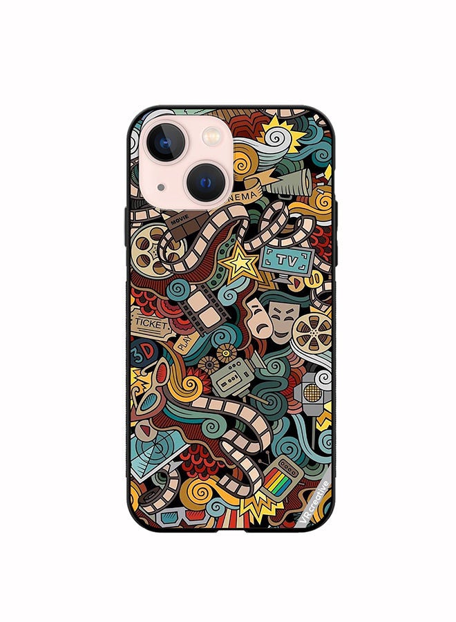 VR CREATIVE Protective Case Cover For Apple iPhone 14 Cinema Design Design Multicolour - Image 1