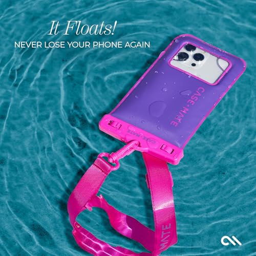 Case-Mate IP68 Waterproof Phone Pouch - Floating Waterproof Phone Case w/Crossbody Lanyard - Beach Cruise Ship Travel Essentials - Compatible with All Devices - Touchscreen Friendly - Purple Paradise - Image 5