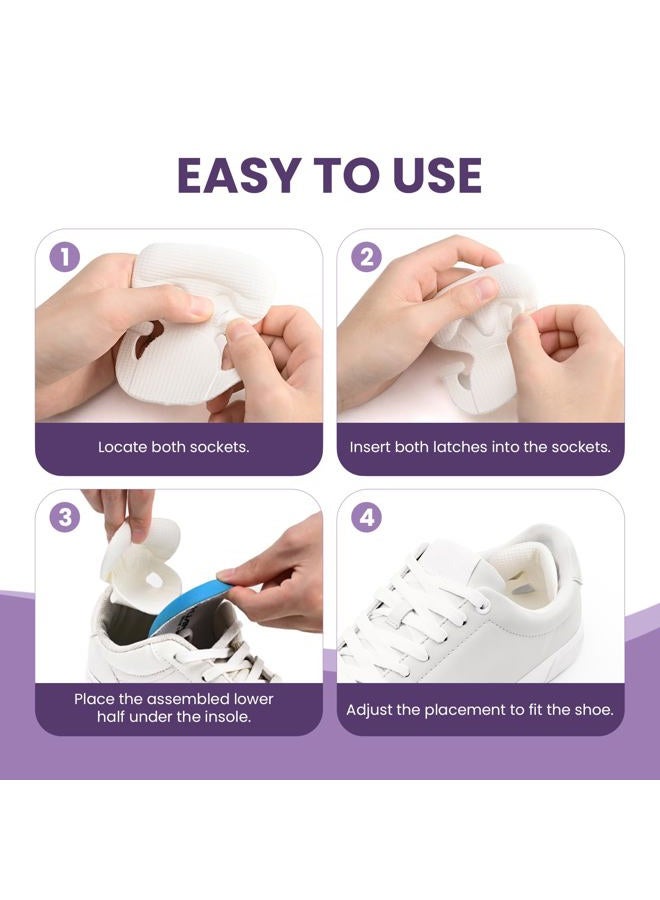 Kimihome Heel Pads for Shoes Men Women - Kimihome 6 PCS Heel Protectors Cushion Grips for Womens Shoes Too Big Anti Slip Tennis Athletic Running Work Shoe Inserts Prevention for Blister Friction Foot Pain - Image 2