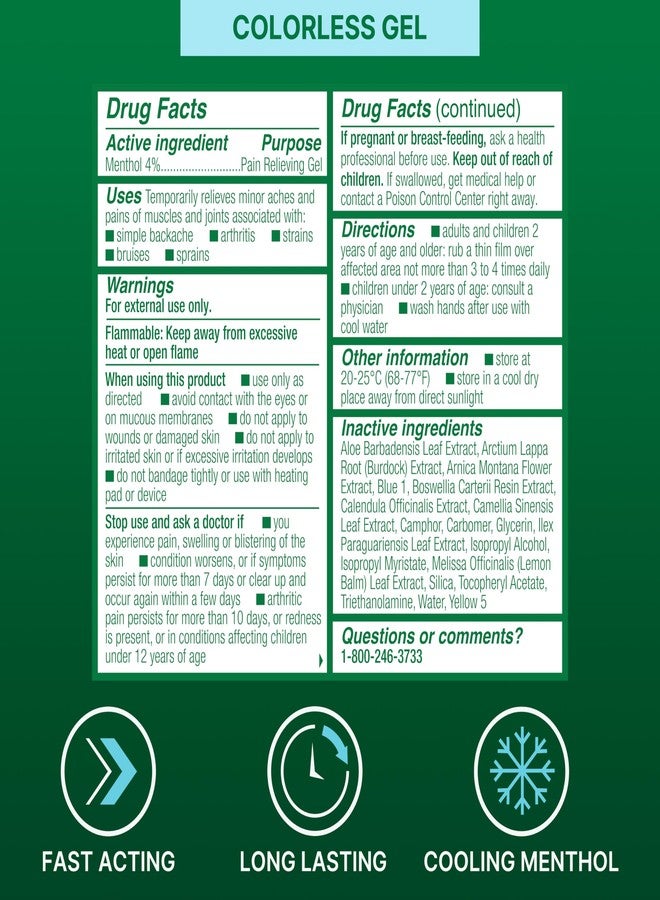 Biofreeze Roll-On Pain-Relieving Gel 3 FL OZ, Colorless Topical Pain Reliever For Muscles And Joints From Arthritis, Backache, Strains, Bruises, & Sprains (Package May Vary) - Image 5