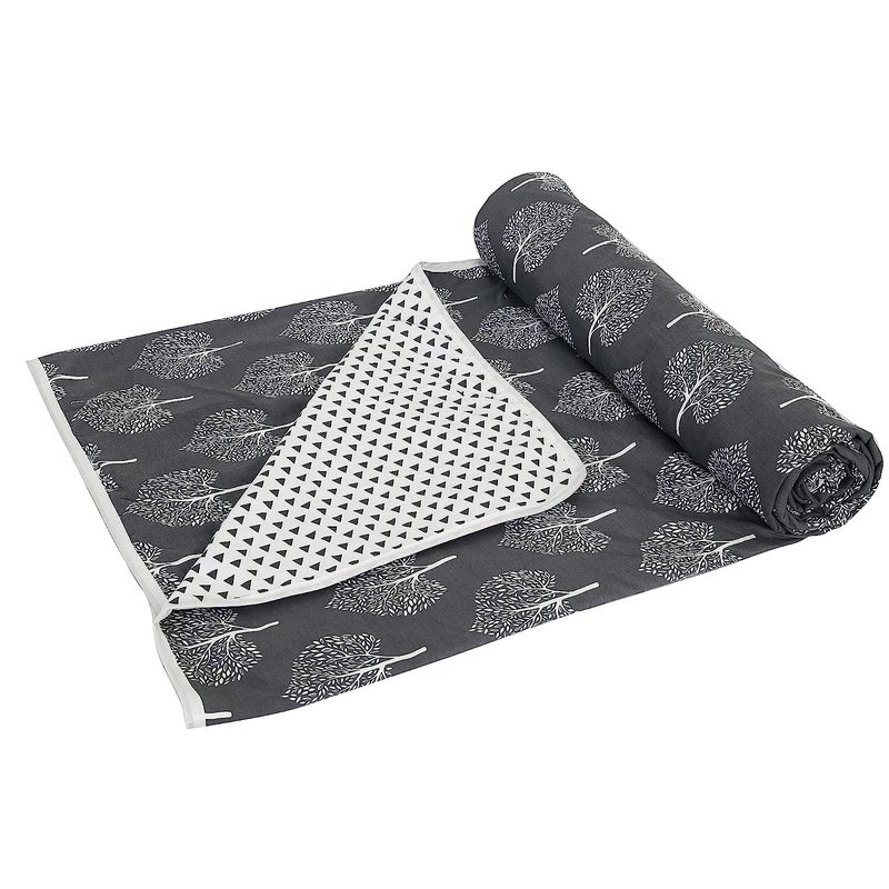 TIQH 100 Heavy Pure Cotton Super Soft Touch Reversible Lightweight BlanketDohar Single Bed