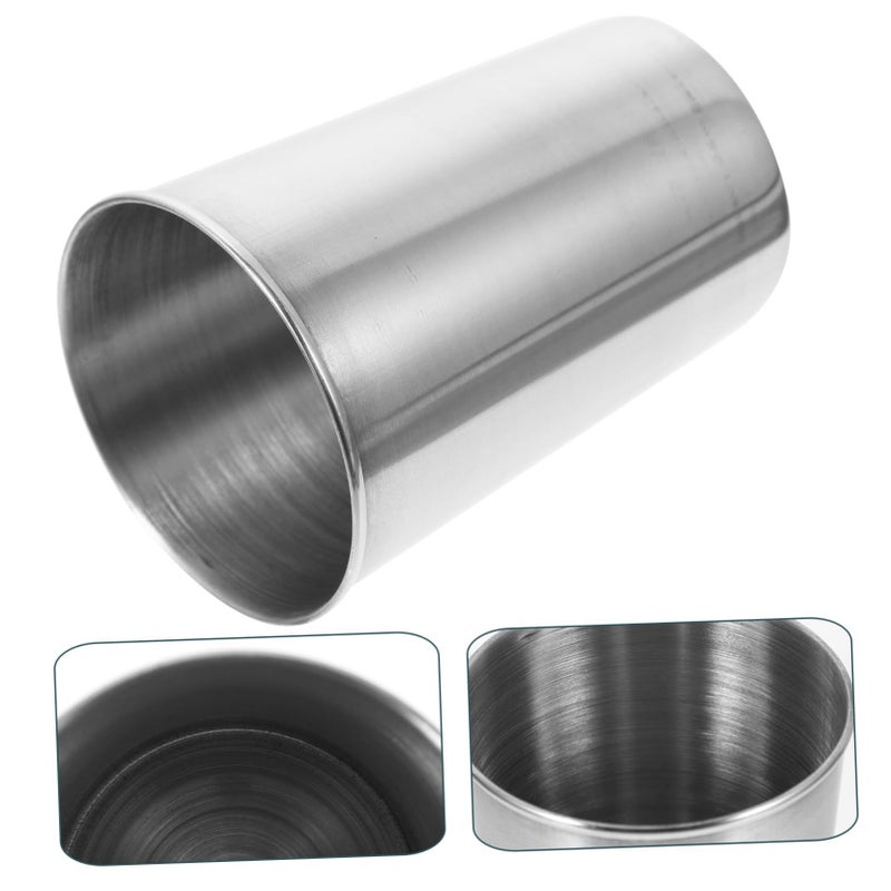 Stainless Steel Toothbrush Tumbler Cup Easy to Clean Silver 8 5X6X6 Cm - Image 4