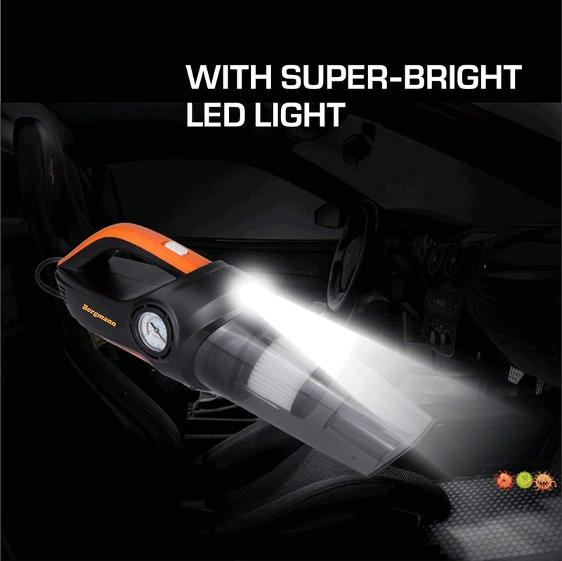 Bergmann Cyclonic 2-in-1 Car Vacuum Cleaner + Tyre Inflator - Image 2