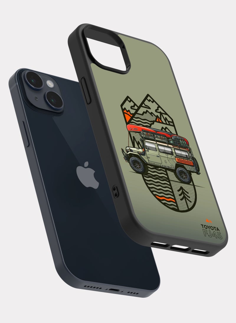 بكسلات كفر ايفون 14 بلس تويوتا لاندكروزر اف جي 45 اوف رود اخضر - Image 2