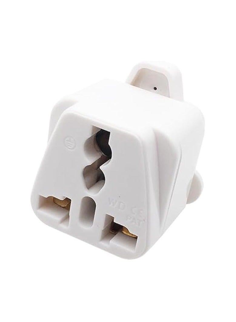 erorex 3 Pin, 10A, Universal Plug Adapter to South Africa, Lesotho, Mozambique, Namibia, Swaziland, Zimbabwe, BIG three pin plug [1 pc]  - Image 3