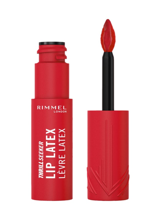 RIMMEL LONDON لاتكس شفاه ثريل سيكر - 400 - أحمر، 6 مل - Image 1