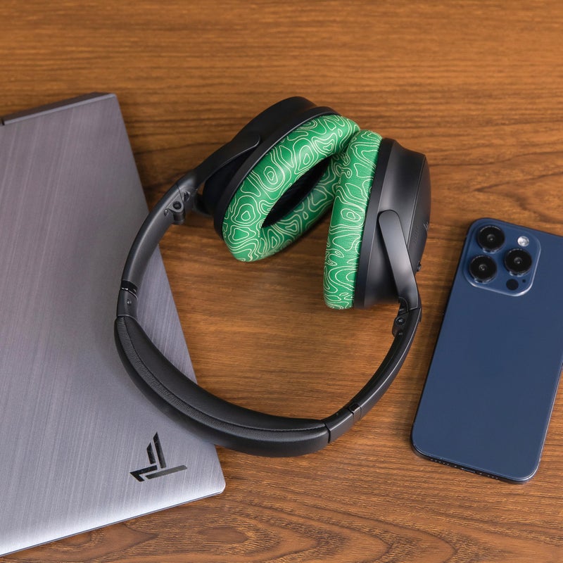 WC Wicked Cushions Upgraded Replacement Ear Pads for Bose QC35 & QC35ii (QuietComfort 35) Headphones & More - Softer Leather, Luxurious Memory Foam, Added Thickness, Extra Durability | Emerald Tide - Image 3