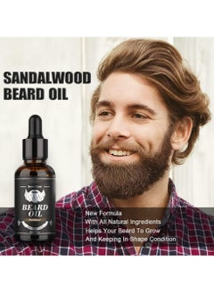 CMGTYYD Beard Kit with 0.25mm Roller for Men, Beard Care Oil, Balm, Comb, E-book, Storage Bag - Christmas, Fathers, Valentines Day Gifts for Him Men Dad Father Boyfriend  - Image 2