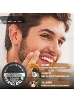CMGTYYD Beard Kit with 0.25mm Roller for Men, Beard Care Oil, Balm, Comb, E-book, Storage Bag - Christmas, Fathers, Valentines Day Gifts for Him Men Dad Father Boyfriend  - Image 3