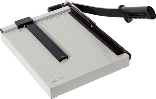 Dahle 12e Vantage Paper Trimmer, 12" Cut Length, 15 Sheet, Automatic Clamp, Adjustable Guide, Metal Base with 1/2" Gridlines, Guillotine Paper Cutter - Image 1