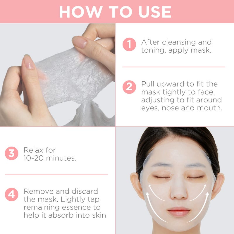 Mediheal Official Best Korean Sheet Mask - Collagen Essential Face Mask 10 Sheets Lifting and Firming For All Skin Types Value Sets - Image 5