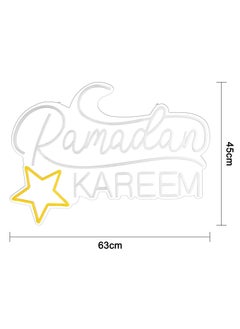 ThePartyPopper Ramadan Kareem Light Sign LED Neon Ramadan Decoration Neon Sign 65 CM X 45 CM  - Image 2