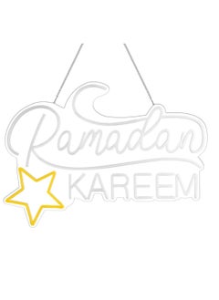 ThePartyPopper Ramadan Kareem Light Sign LED Neon Ramadan Decoration Neon Sign 65 CM X 45 CM  - Image 4