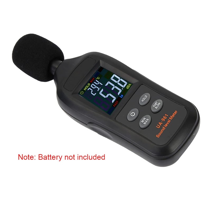 Black Digital Sound Level Meter 61dB Portable Noise Meter for Factory School Construction - Image 5