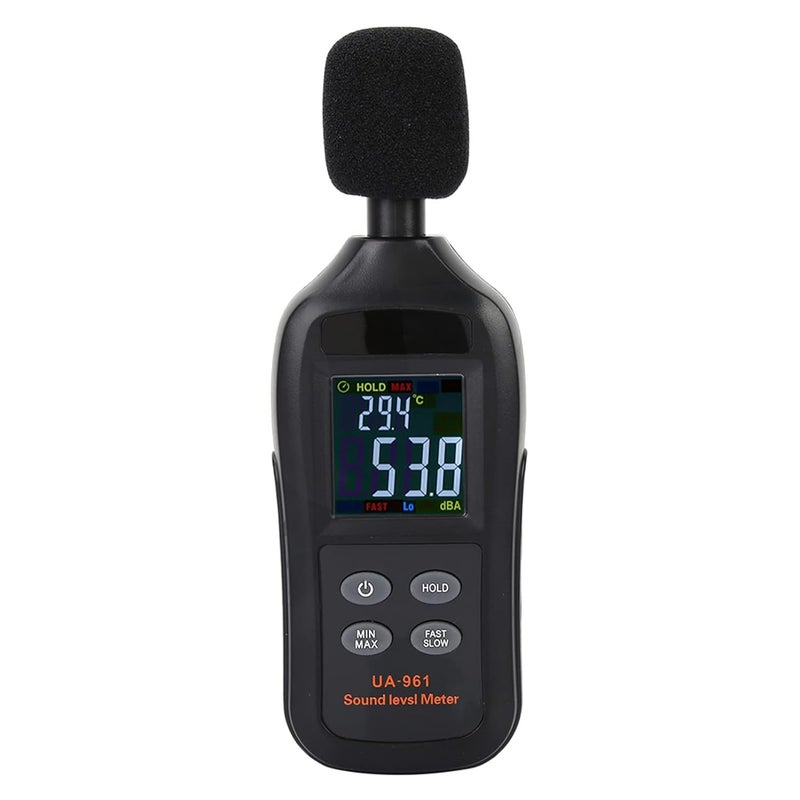 Black Digital Sound Level Meter 61dB Portable Noise Meter for Factory School Construction - Image 2