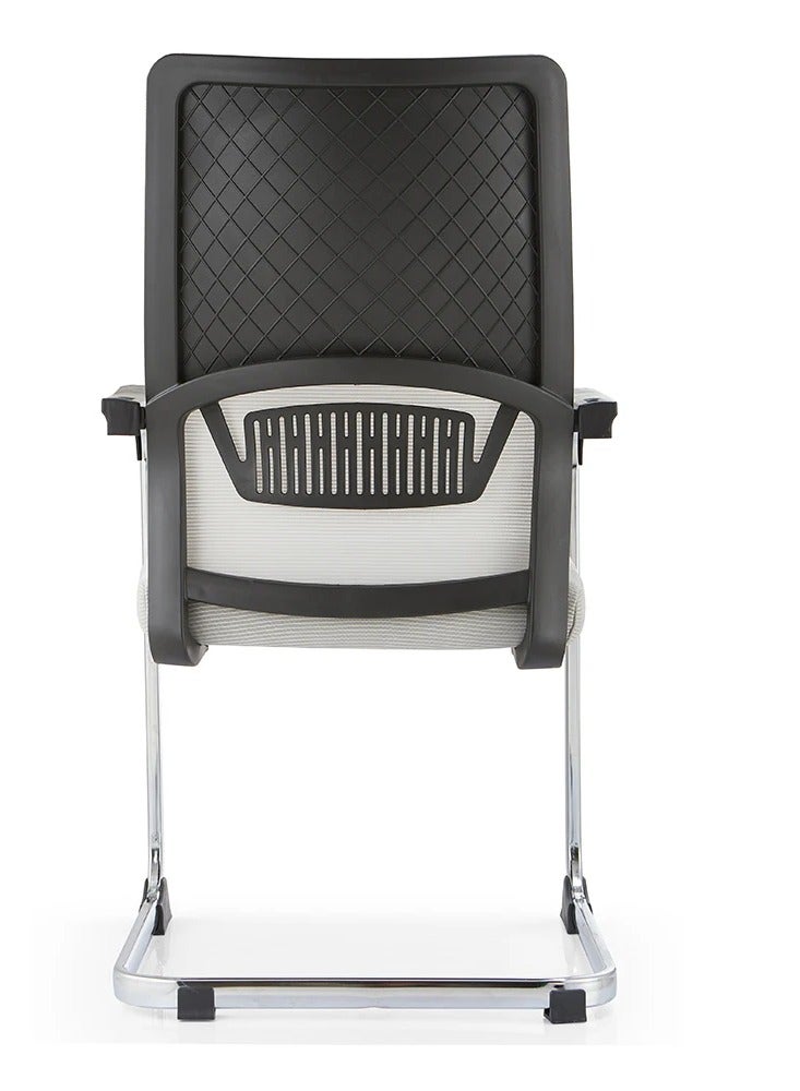 l'elefante Ergonomic Mesh Visitor Chair with Metal Frame – Comfortable Office Guest Chair with Padded Seat & Armrests – Sleek & Sturdy Design - Image 2