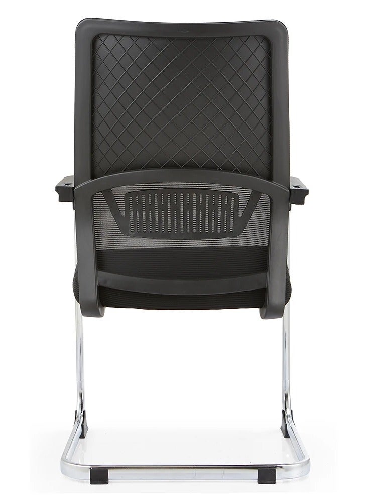 l'elefante Ergonomic Mesh Visitor Chair with Metal Frame – Comfortable Office Guest Chair with Padded Seat & Armrests – Sleek & Sturdy Design - Image 3