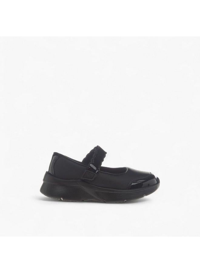 Kappa Girls' Panelled Mary Jane School Shoes with Hook and Loop Closure - Image 2