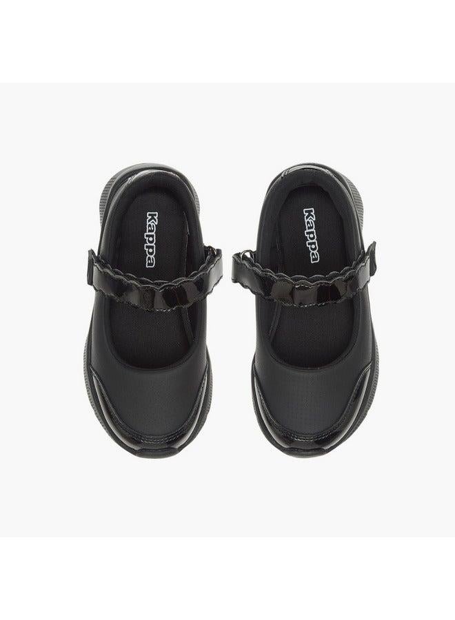 Kappa Girls' Panelled Mary Jane School Shoes with Hook and Loop Closure - Image 3
