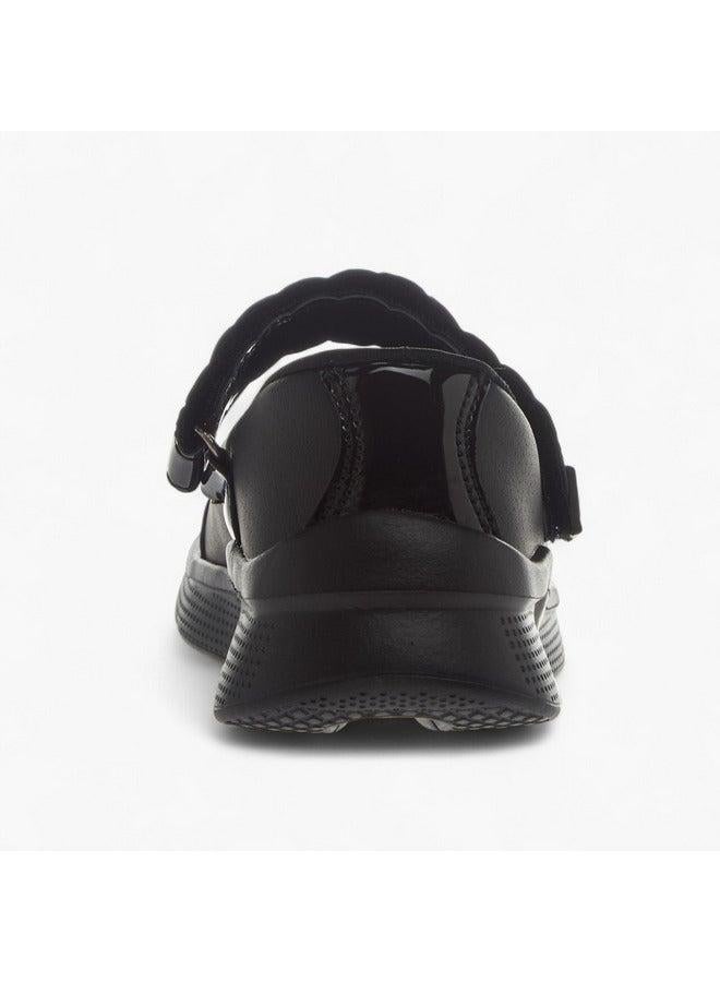 Kappa Girls' Panelled Mary Jane School Shoes with Hook and Loop Closure - Image 5