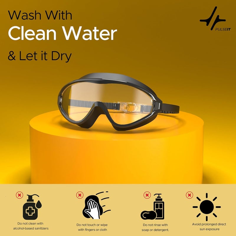 PulseITDive Swim Goggles with Ear Plugs Anti-Fog Swimming Goggles for Adult Men, Women, Youth & Kids Perfect for Swimming, Pool, and Outdoor Activities (PulseDive) - Image 3