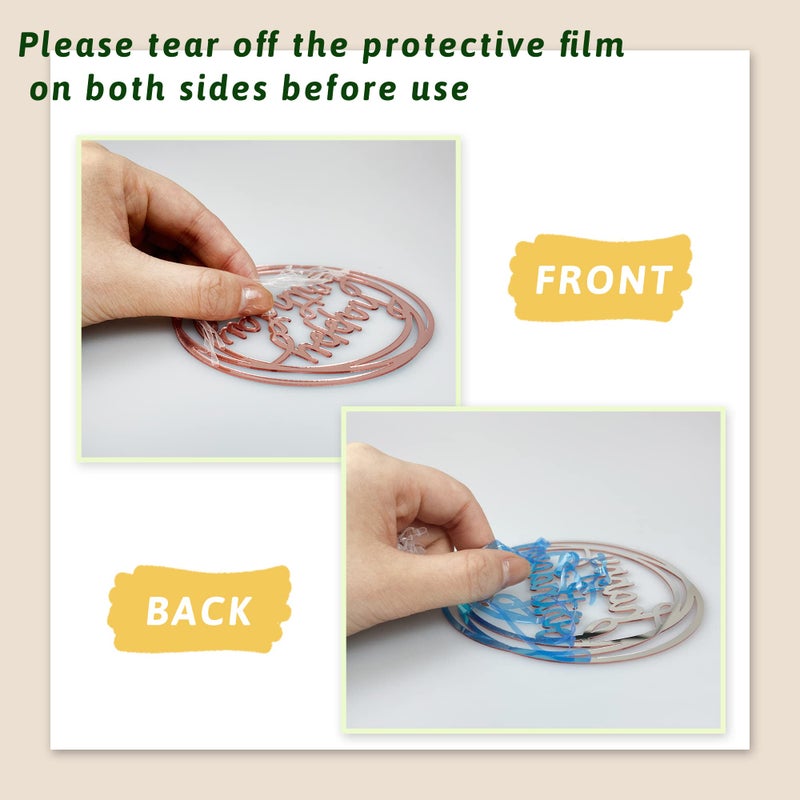 KEEPARTY Colorful Ball Cake Topper Mini Balloon Cupcake Topper DIY Foam Ball Artificial Dried Flower Cake Insert Decoration for Wedding Anniversary Baby Shower Birthday Party Supplies (Clear White Pink) - Image 3