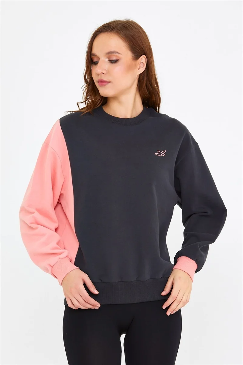 BRZ Collection Contrast Color Special Design Women's Sweatshirt