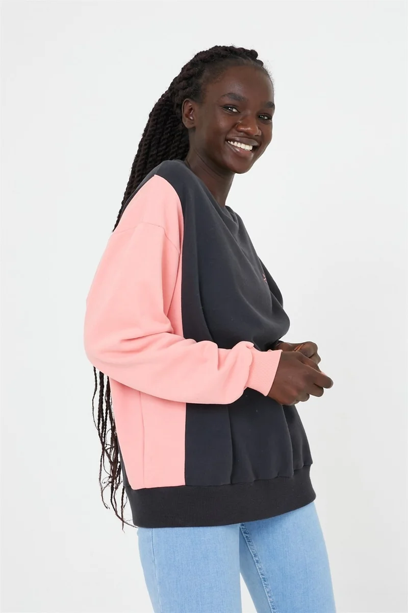BRZ Collection Contrast Color Special Design Women's Sweatshirt