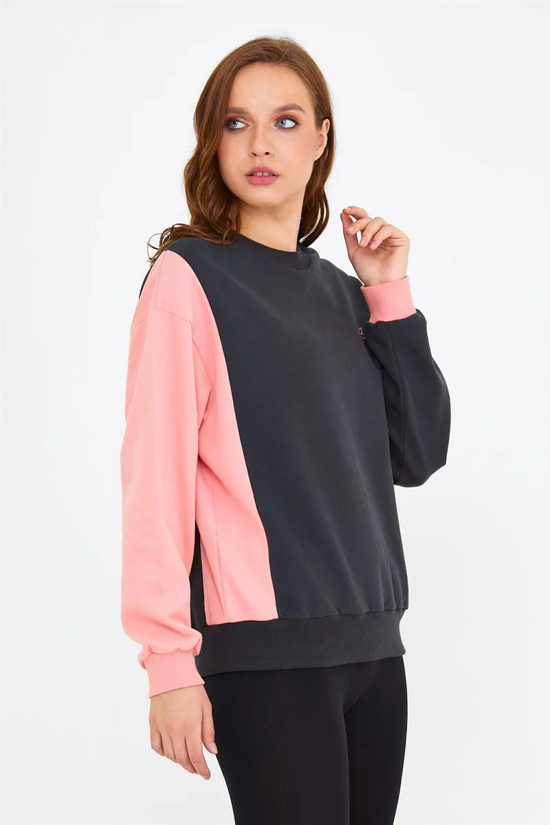 BRZ Collection Contrast Color Special Design Women's Sweatshirt