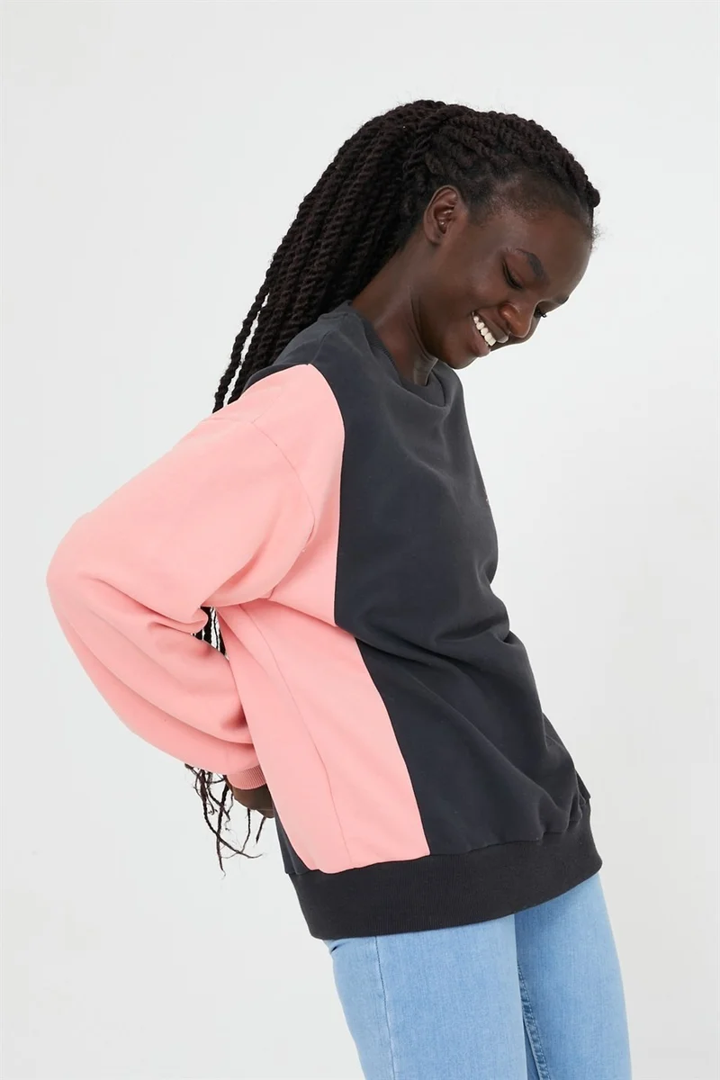 BRZ Collection Contrast Color Special Design Women's Sweatshirt