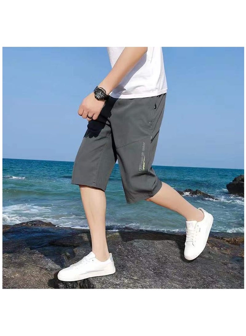 Summer Fashion Men's Thin Casual Shorts Large Size  - Image 1