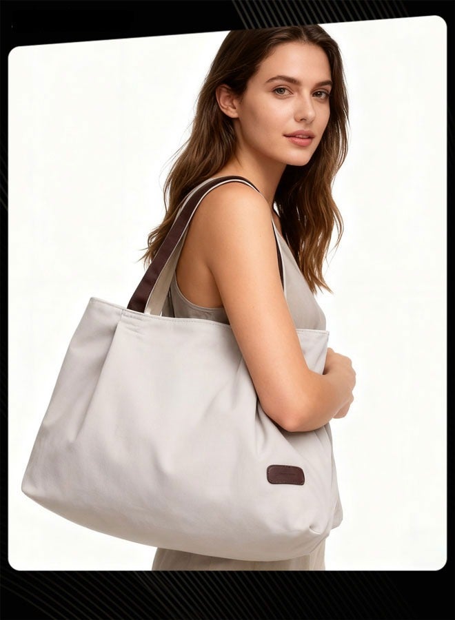 BAGGRA Casual Large Capacity Canvas Bag for Women Versatile Handbag Tote Bag with Multiple Compartments - Image 1